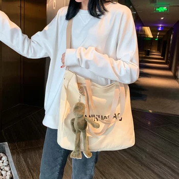 Women Canvas Shoulder Bags Fashion Letter Printed School Girl Handbags Female Shopping Crossbody Bag Japanese Luxury Brand Purse 
Women Canvas Shoulder Bags Fashion Letter Printed School Girl Handbags Female Shopping Crossbody Bag Japanese Luxury Brand Purse
