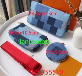 Spring and summer new denim three-piece blue gingham mahjong bag shoulder messenger bag luxury handbags women bags designer
Spring and summer new denim three-piece blue gingham mahjong bag shoulder messenger bag luxury handbags women bags designer