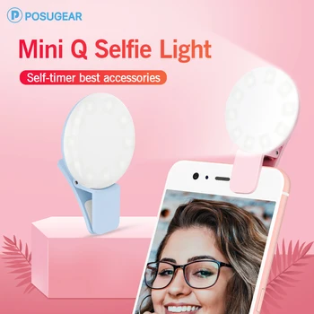 Posugear Mini Selfie Ring Light LED Clip Lamp Portable Mobile Phone Night Light Enhancing Photography In The Darkness For Phone 
Posugear Mini Selfie Ring Light LED Clip Lamp Portable Mobile Phone Night Light Enhancing Photography In The Darkness For Phone