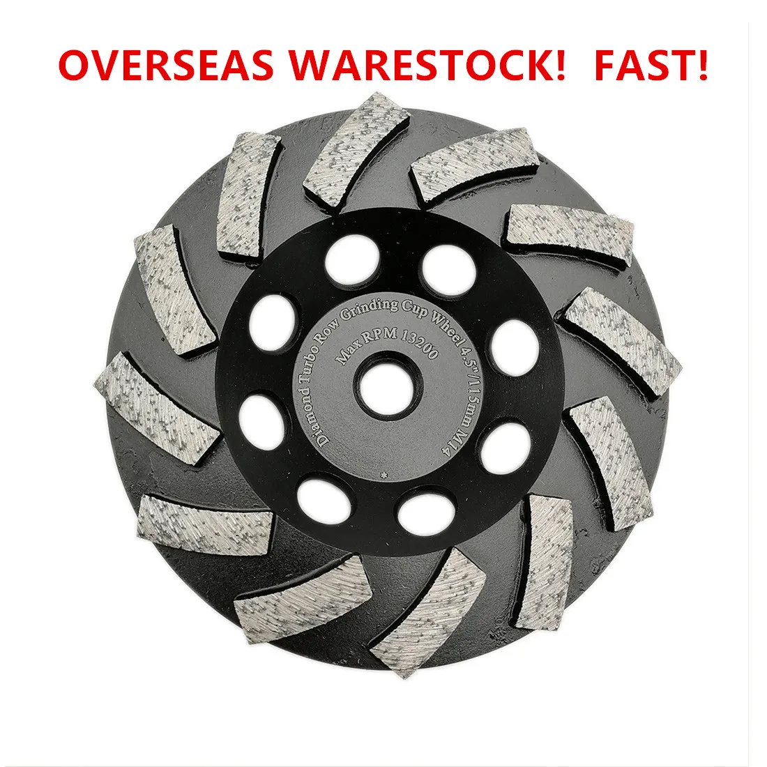 DT-DIATOOL 1piece Diamond Segmented Turbo Row Cup Grinding Wheel for Concrete Hard Stone with M14 Connection Dia 115mm/125mm
DT-DIATOOL 1piece Diamond Segmented Turbo Row Cup Grinding Wheel for Concrete Hard Stone with M14 Connection Dia 115mm/125mm