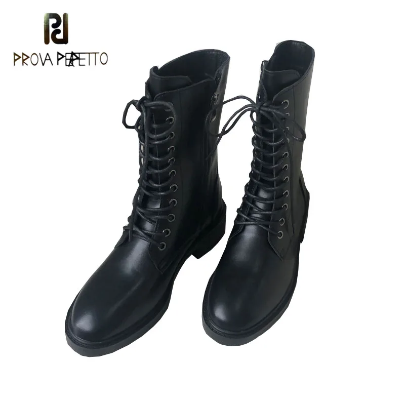 Prova Perfetto Boots Female Booties 2019 Autumn New Korean Version Martin Boots Women's Solid Color British Thick Heel Boots
Prova Perfetto Boots Female Booties 2019 Autumn New Korean Version Martin Boots Women's Solid Color British Thick Heel Boots