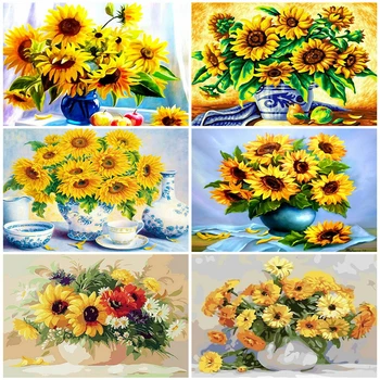 HUACAN Paint By Number Flower Hand Painted Painting Art Drawing On Canvas DIY Pictures By Numbers Sunflower Kits Home Decor
HUACAN Paint By Number Flower Hand Painted Painting Art Drawing On Canvas DIY Pictures By Numbers Sunflower Kits Home Decor
