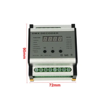 LEDLUX DD5701 controller DMX Decoder with Rail DIN Rail 4 channels 12V 24V 5 AX4 DMX701
LEDLUX DD5701 controller DMX Decoder with Rail DIN Rail 4 channels 12V 24V 5 AX4 DMX701