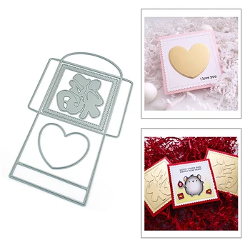 2020 New Square Envelope and Heart Blessing Metal Cutting Dies For DIY Making Greeting Card Embossing Box Scrapbooking No Stamps
2020 New Square Envelope and Heart Blessing Metal Cutting Dies For DIY Making Greeting Card Embossing Box Scrapbooking No Stamps