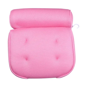 Bathing Pillow Mesh Quick-Drying Tub Pillow Spa Bathroom Pillow Four Suction Cups Head Neck Rest Pillow With Hook (Pink)
Bathing Pillow Mesh Quick-Drying Tub Pillow Spa Bathroom Pillow Four Suction Cups Head Neck Rest Pillow With Hook (Pink)
