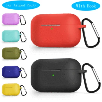 Silicone Case Protective Cover For Apple Airpods Pro Bluetooth Earphone Silicone Cover For Airpods Protective Cases With Hook
Silicone Case Protective Cover For Apple Airpods Pro Bluetooth Earphone Silicone Cover For Airpods Protective Cases With Hook