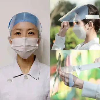 Transparent Adjustable Full Face Shield Plastic Anti-fog Protective Mask Clear Safety Anti Splash Shield Visor Protection Mask
Transparent Adjustable Full Face Shield Plastic Anti-fog Protective Mask Clear Safety Anti Splash Shield Visor Protection Mask