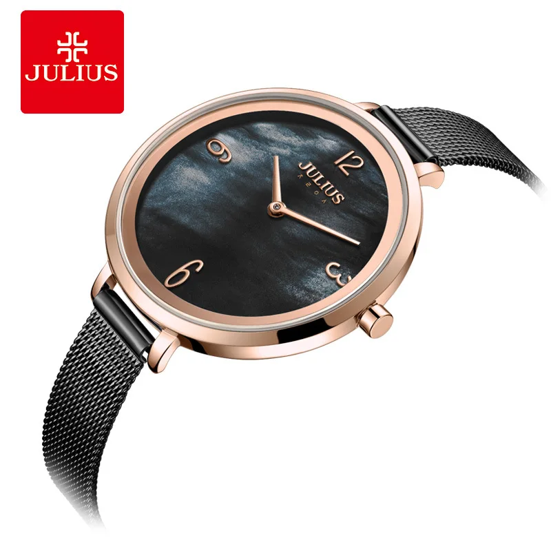 Julius Genuine Product Simple Bay Surface-Style Stainless Steel Bracelet Watch Ladies' Watch Ja-1109
Julius Genuine Product Simple Bay Surface-Style Stainless Steel Bracelet Watch Ladies' Watch Ja-1109