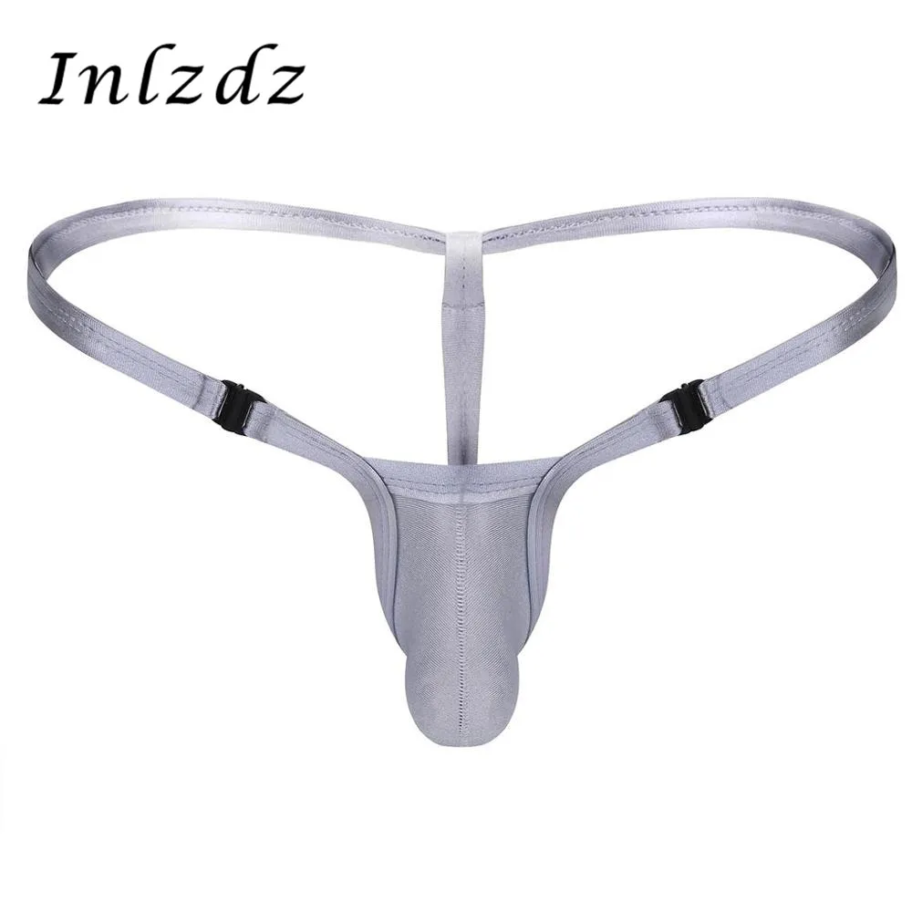 

Gay Mens Thong Briefs Bikini G-string Thongs Underwear Low Rise Sexy Underpants Stretchy with Bulge Pouch Men's Thong Panties