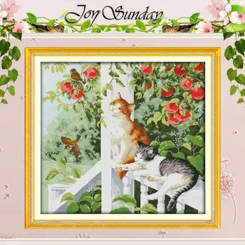 The Two Cats Patterns Counted Cross Stitch 11CT 14CT Cross Stitch Sets Wholesale Chinese Cross-stitch Kits Embroidery Needlework
The Two Cats Patterns Counted Cross Stitch 11CT 14CT Cross Stitch Sets Wholesale Chinese Cross-stitch Kits Embroidery Needlework