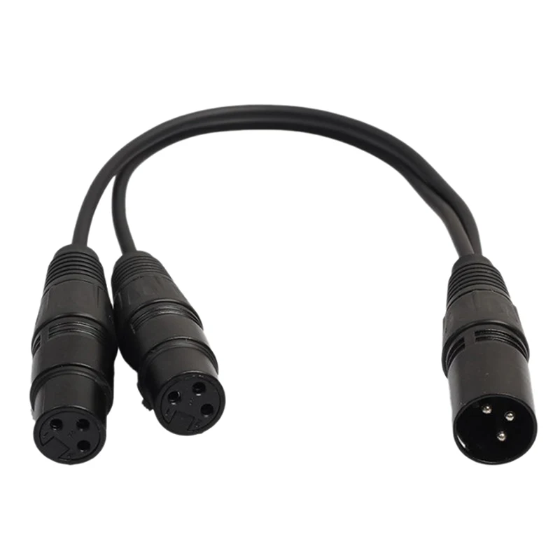 New 3pin XLR Female jack to dual 2 Male Plug Y Splitter Cable Adaptor Male to 2 Female Plug Y Splitter Adaptor Cord Cable
New 3pin XLR Female jack to dual 2 Male Plug Y Splitter Cable Adaptor Male to 2 Female Plug Y Splitter Adaptor Cord Cable