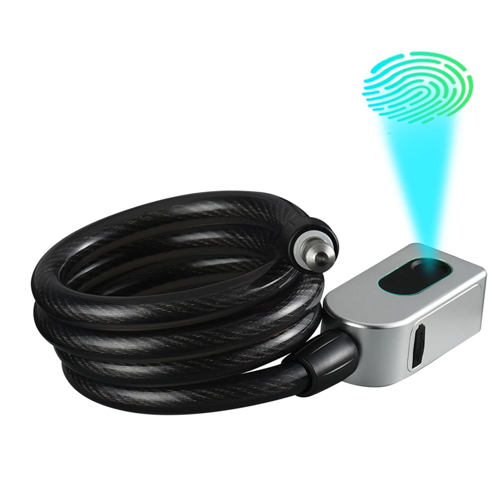 Hot New Intelligent Fingerprint Steel Ring Lock Bicycle Anti-theft Lock Highway Vehicle Steel Cable Lock Black GQ10F
Hot New Intelligent Fingerprint Steel Ring Lock Bicycle Anti-theft Lock Highway Vehicle Steel Cable Lock Black GQ10F
