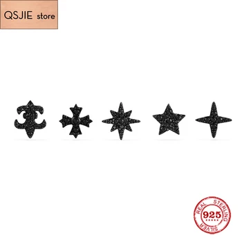 Fashion Charm Sterling Silver Original 1:1 Copy,Black Silver Mix & Match Stud Luxury Earrings Set Jewelry Gift For Female
Fashion Charm Sterling Silver Original 1:1 Copy,Black Silver Mix & Match Stud Luxury Earrings Set Jewelry Gift For Female