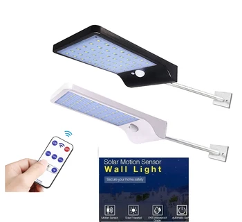 Adjustable Solar Light 48 LED PIR Motion Sensor Solar Lamp Three Modes Remote Control Outdoor Garden Street Yard Wall Light
Adjustable Solar Light 48 LED PIR Motion Sensor Solar Lamp Three Modes Remote Control Outdoor Garden Street Yard Wall Light