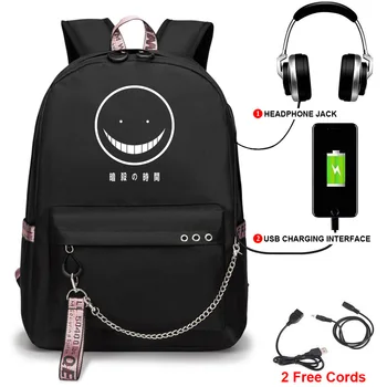 Assassination Classroom Cos Travel Camping Computer Mountaineering Chain Decoration Mochila USB Rechargeable School Backpack
Assassination Classroom Cos Travel Camping Computer Mountaineering Chain Decoration Mochila USB Rechargeable School Backpack