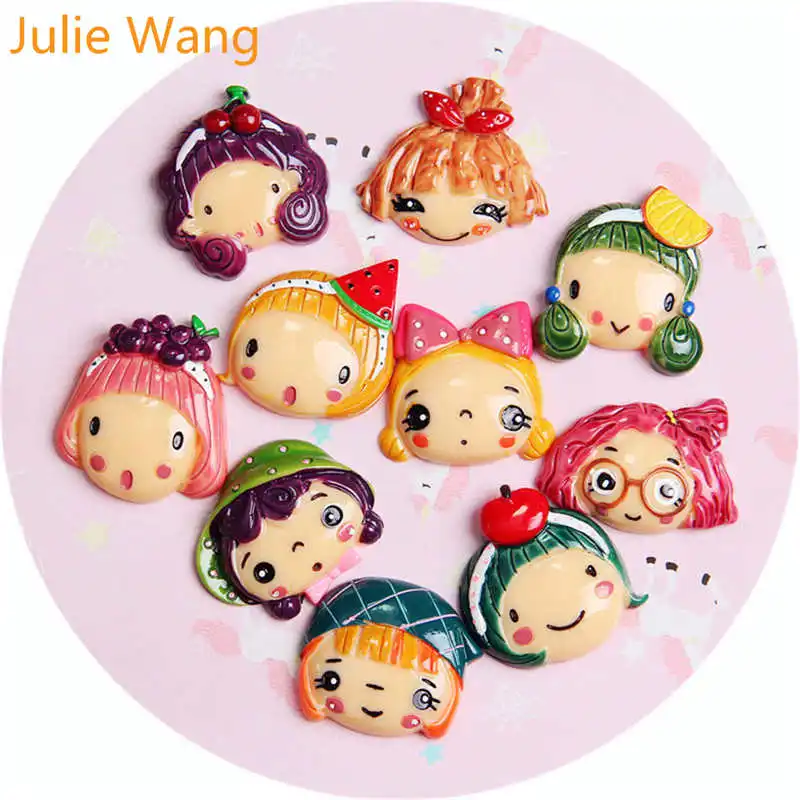 Julie Wang 8PCS Mixed Resin Cartoon Fruit Girl Avatar Charms Flatback Pendants Jewelry Making Accessory Home Phone Decor
Julie Wang 8PCS Mixed Resin Cartoon Fruit Girl Avatar Charms Flatback Pendants Jewelry Making Accessory Home Phone Decor