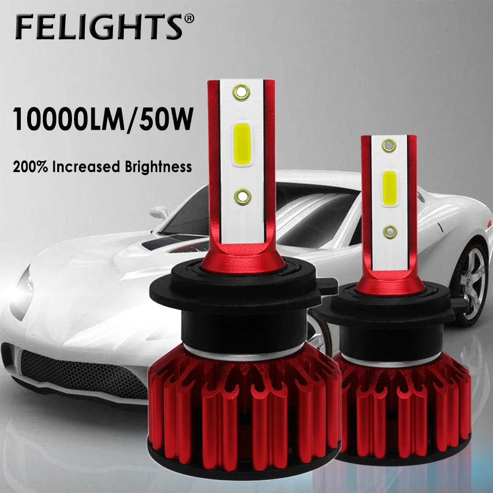 2Pcs Car LED H7 H4 Headlight Bulb 9005 9006 H8 H9 H11 LED Light 50W Auto Headlamps Turbo Bulbs 12V Automotive Fog Lights 6000K
2Pcs Car LED H7 H4 Headlight Bulb 9005 9006 H8 H9 H11 LED Light 50W Auto Headlamps Turbo Bulbs 12V Automotive Fog Lights 6000K