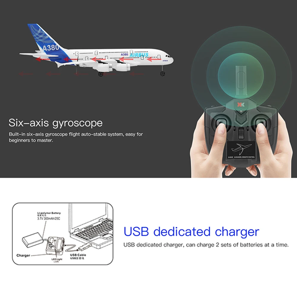 2.4G 3 Channels Airplane Multicopter Toys DIY Six-axis Remote-controlled Multi-functional Model RTF EPP RC Drone Professional
2.4G 3 Channels Airplane Multicopter Toys DIY Six-axis Remote-controlled Multi-functional Model RTF EPP RC Drone Professional
