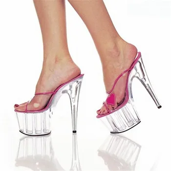 15cm Super High With Fine With Women's Shoes Hate Day High Nightclub Sexy Fish Mouth Cool Slipper
15cm Super High With Fine With Women's Shoes Hate Day High Nightclub Sexy Fish Mouth Cool Slipper