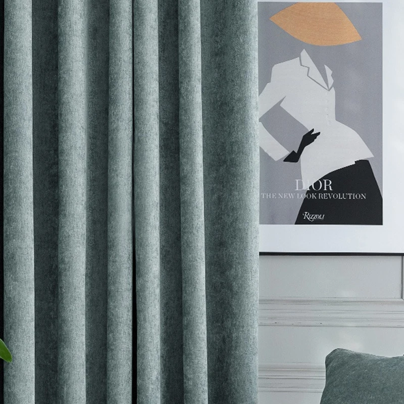 Nordic Minimalist Modern Curtains Thickened Chenille Shading Windproof Curtain Cloth for Living Room Bedroom Luxury Wind Curtain
Nordic Minimalist Modern Curtains Thickened Chenille Shading Windproof Curtain Cloth for Living Room Bedroom Luxury Wind Curtain