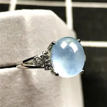 Natural Ocean Blue Aquamarine Stone Ring Jewelry For Woman Man 10x8mm Oval Beads Silver Crystal Gemstone Adjustable Ring AAAAA
Natural Ocean Blue Aquamarine Stone Ring Jewelry For Woman Man 10x8mm Oval Beads Silver Crystal Gemstone Adjustable Ring AAAAA