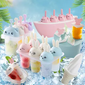 6Pcs Ice Cream Popsicle Molds Cooking Tool Rabbit Cute Reusable DIY Frozen Summer Homemade Ice Cream Pop Baking Mould Tray Pan
6Pcs Ice Cream Popsicle Molds Cooking Tool Rabbit Cute Reusable DIY Frozen Summer Homemade Ice Cream Pop Baking Mould Tray Pan