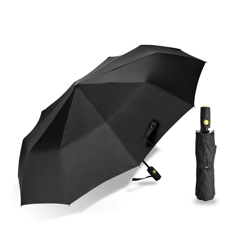 Fully Automatic Umbrella Men's Folding Business Pure Color Triple Automatic Umbrella 10K a Key Gift Advertising Umbrella Customi
Fully Automatic Umbrella Men's Folding Business Pure Color Triple Automatic Umbrella 10K a Key Gift Advertising Umbrella Customi