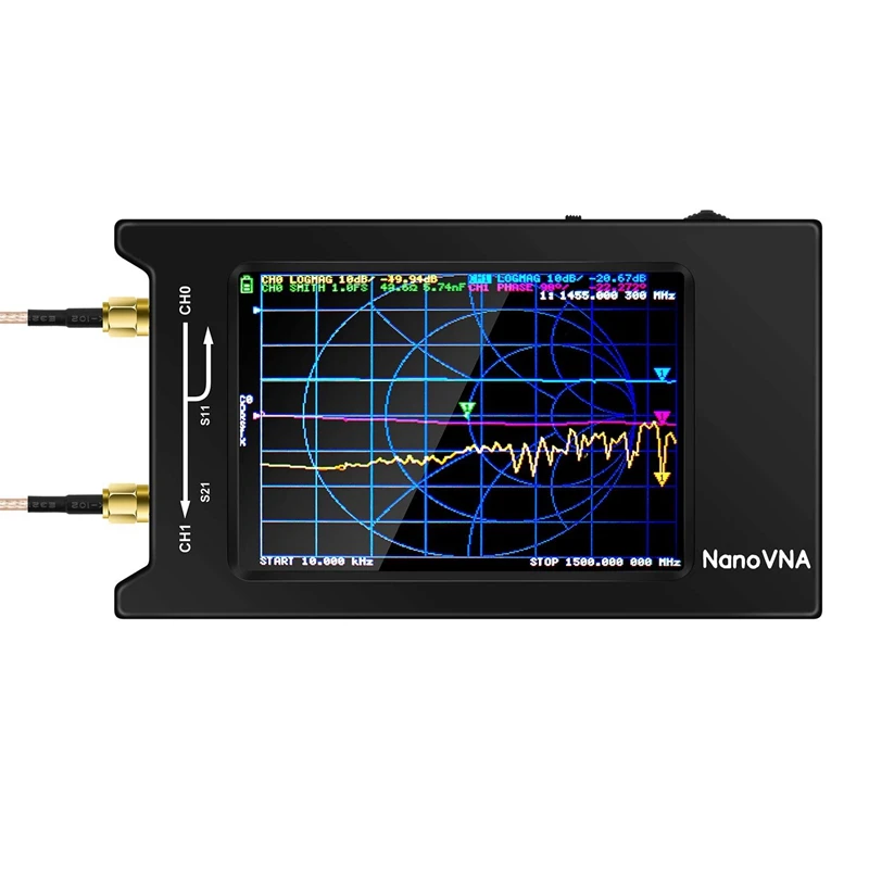 ABKT-New NanoVNA-H4 4 Inch LCD Display 50KHz-1.5GHz VNA HF VHF UHF UV Vector Network Analyzer Antenna Analyzer
ABKT-New NanoVNA-H4 4 Inch LCD Display 50KHz-1.5GHz VNA HF VHF UHF UV Vector Network Analyzer Antenna Analyzer
