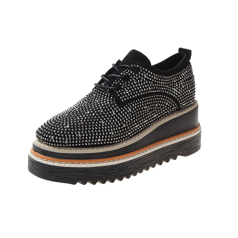 Fashion Crystal Shoes Women Short Boots Round Toe PU Platform Boots for Women Martin Boots Lace-up Rubber Ankle Boots for Women
Fashion Crystal Shoes Women Short Boots Round Toe PU Platform Boots for Women Martin Boots Lace-up Rubber Ankle Boots for Women