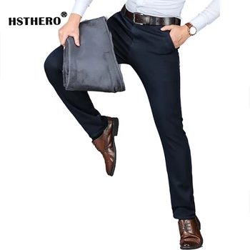 High Quality Winter Mens Suit Pants Work Men's Warm Fleece Business Trousers Fashion Father Thicken Soft Pants Plus Size 40 42
High Quality Winter Mens Suit Pants Work Men's Warm Fleece Business Trousers Fashion Father Thicken Soft Pants Plus Size 40 42