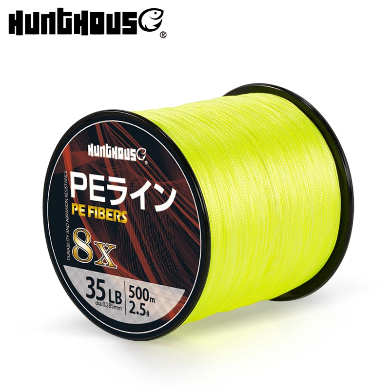 Hunthous braided line 8 strands cores pe fishing line multifilament wicker fishing cord string 300m 500m 1000m for bass
Hunthous braided line 8 strands cores pe fishing line multifilament wicker fishing cord string 300m 500m 1000m for bass