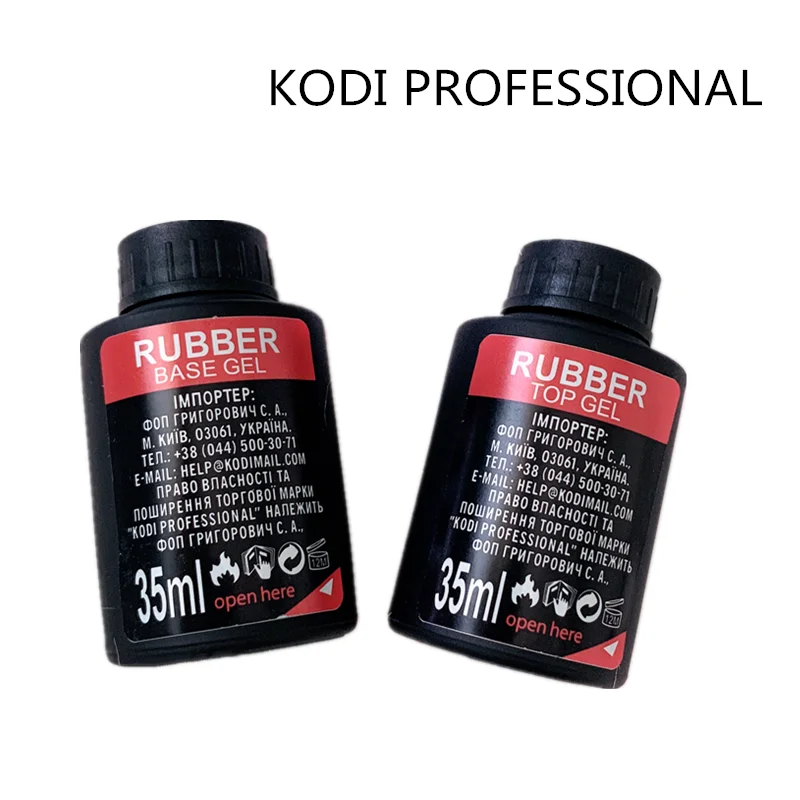Высококачественное резиновое верхнее покрытие Kodi 35 мл базовое стандартный уф