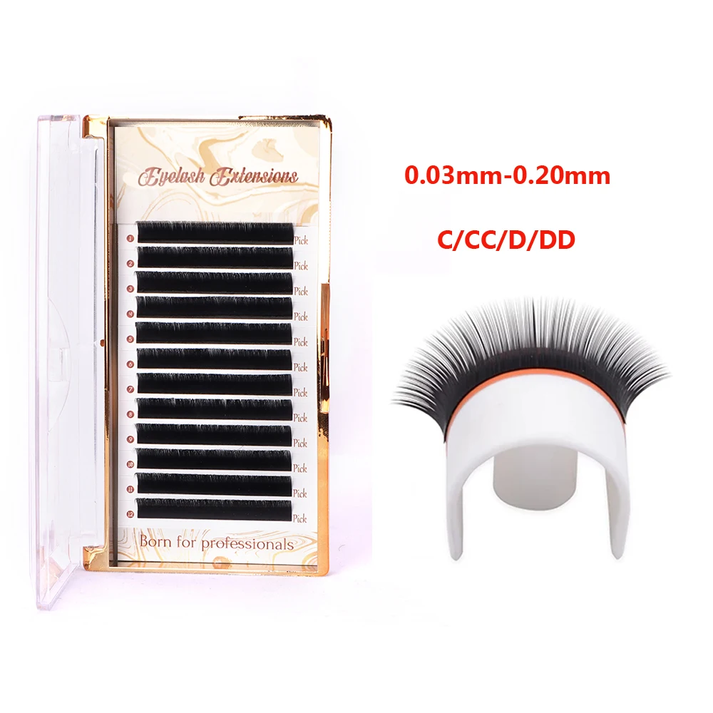 Factory supplied 12 Lines/Tray Soft Mink Eyelash Extension Individual Eye Lash Extensions C/CC/D/DD Curl False Lashes
Factory supplied 12 Lines/Tray Soft Mink Eyelash Extension Individual Eye Lash Extensions C/CC/D/DD Curl False Lashes
