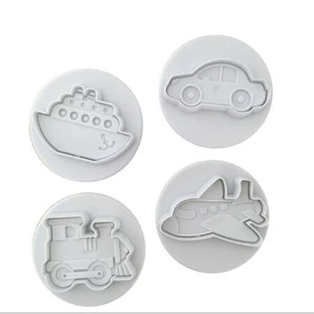 4pcs/set Car Plane Truck Set Plastic Plunger Cutter Cookie Mold Embossing Cake Decorating Tool Fondant Mould KO992641
4pcs/set Car Plane Truck Set Plastic Plunger Cutter Cookie Mold Embossing Cake Decorating Tool Fondant Mould KO992641