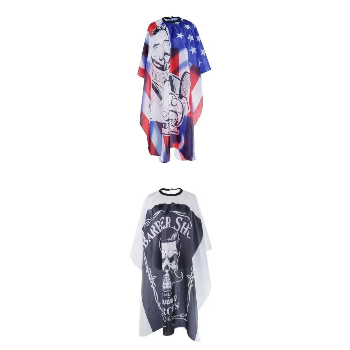 2x Stylist Cuttings Cape Coloring Perming Gown Wrap Cloth with Snap Buckle 2x Stylist Cuttings Cape Coloring Perming Gown Wrap Cloth with Snap Buckle