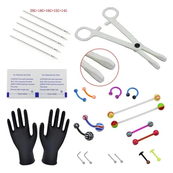 14G Rofessional Piercing Kit Multicolor Steel CZ Belly Navel Ring Body Piercing Needles Set Piercing Tool Supplies
14G Rofessional Piercing Kit Multicolor Steel CZ Belly Navel Ring Body Piercing Needles Set Piercing Tool Supplies
