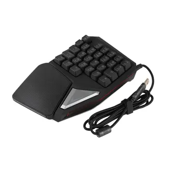 Delux gaming mini keyboard T9 Pro/t9 plus mechanical wired Professional keyboard 7 Color Backlit Single Hand Ergonomic Keypad
Delux gaming mini keyboard T9 Pro/t9 plus mechanical wired Professional keyboard 7 Color Backlit Single Hand Ergonomic Keypad