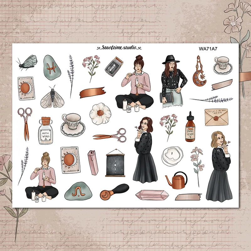 7sheets/set Astrological girl Weekly Label Decorative Sticker DIY Planner Diary Scrapbooking Album Stickers
7sheets/set Astrological girl Weekly Label Decorative Sticker DIY Planner Diary Scrapbooking Album Stickers