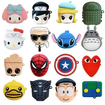 3D Cute Cartoon Cover For Airpods 1/2 Case Wireless Bluetooth Headphone Silicone Charging Cover For Airpods 1/2 Case
3D Cute Cartoon Cover For Airpods 1/2 Case Wireless Bluetooth Headphone Silicone Charging Cover For Airpods 1/2 Case