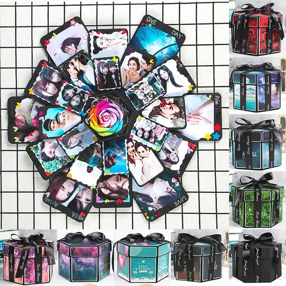 multi-color surprise partys love explosion box gift explosion