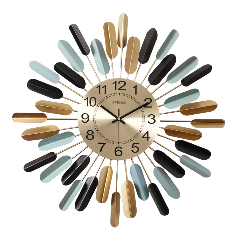 Modern Unique Large Wall Clock Living Room Luxury American Kitchen Home Art Creativemetal Big Wall Decorations Living Room AZB82
Modern Unique Large Wall Clock Living Room Luxury American Kitchen Home Art Creativemetal Big Wall Decorations Living Room AZB82