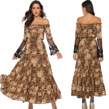 Printing Prom Elegant Woman Dress For Wedding Party Dress Slash Neck Boho Maxi Dresses Casual Comfortable Robe Femme 2019
Printing Prom Elegant Woman Dress For Wedding Party Dress Slash Neck Boho Maxi Dresses Casual Comfortable Robe Femme 2019