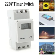 Weekly DIN Rail Mounting Digital Programmable Timer THC15A 12-220V Time Switch Rechargeable Battery General Purpose Relays
Weekly DIN Rail Mounting Digital Programmable Timer THC15A 12-220V Time Switch Rechargeable Battery General Purpose Relays