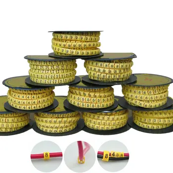 3500Pcs Soft PVC Power Wire Number Marker Set No. 0 ~ 9,Yellow Cable Marker, Wire Marking, Wire Identification Label
3500Pcs Soft PVC Power Wire Number Marker Set No. 0 ~ 9,Yellow Cable Marker, Wire Marking, Wire Identification Label