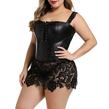 Plus Size Bustier Corsets Gothic Lace Up Shapers Overbust Body Shapewear Women Sexy Slimming Waist Trainer Boned Corset Dress
Plus Size Bustier Corsets Gothic Lace Up Shapers Overbust Body Shapewear Women Sexy Slimming Waist Trainer Boned Corset Dress