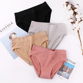 Women Seamless Briefs Breathable Push up Underwear Female Mid Waist Trunks G String Sexy Lingerie Solid Elastic Briefs Cotton
Women Seamless Briefs Breathable Push up Underwear Female Mid Waist Trunks G String Sexy Lingerie Solid Elastic Briefs Cotton