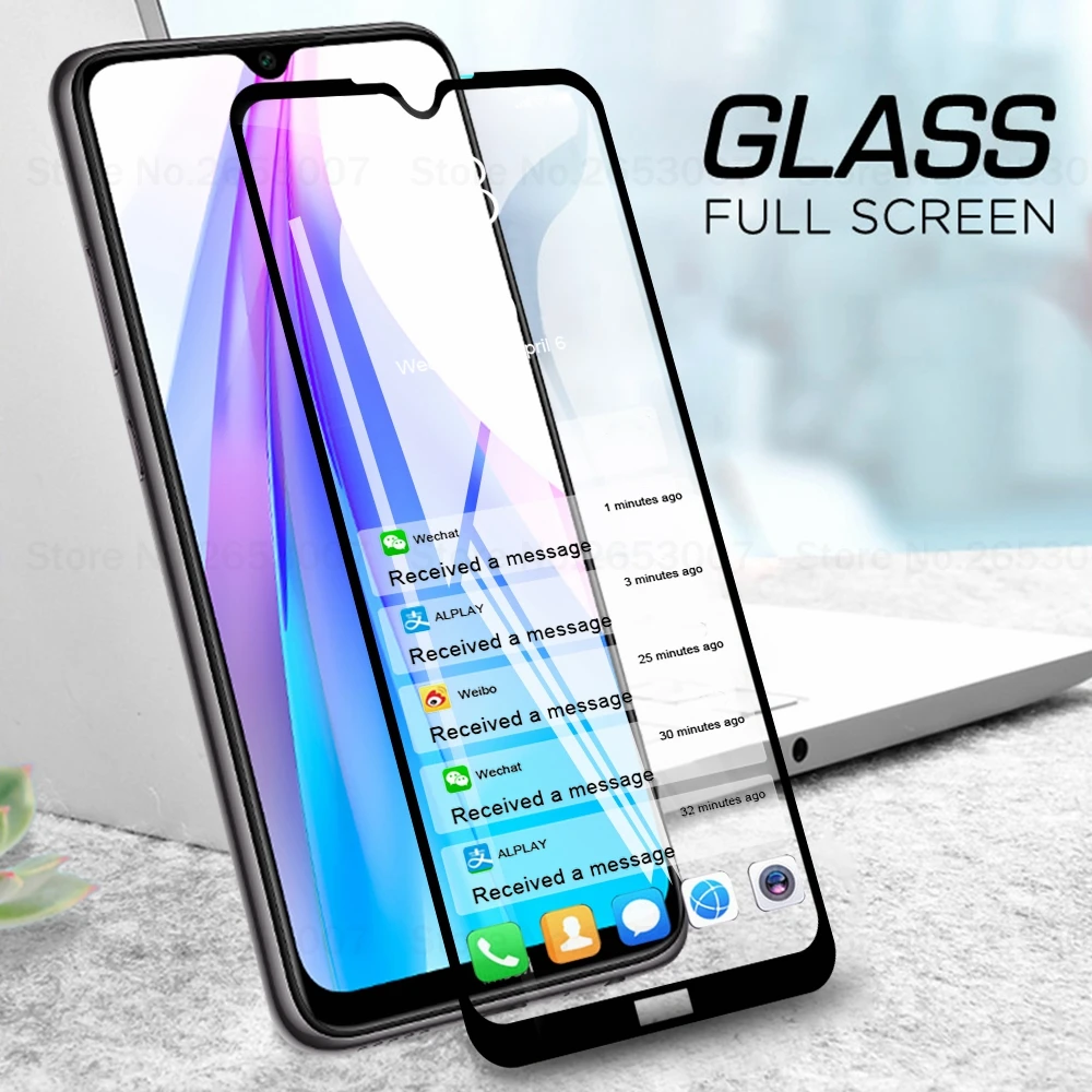 Закаленное 3d стекло с полным покрытием для Xiaomi Redmi Note 8T 7 Pro 8 защитная пленка