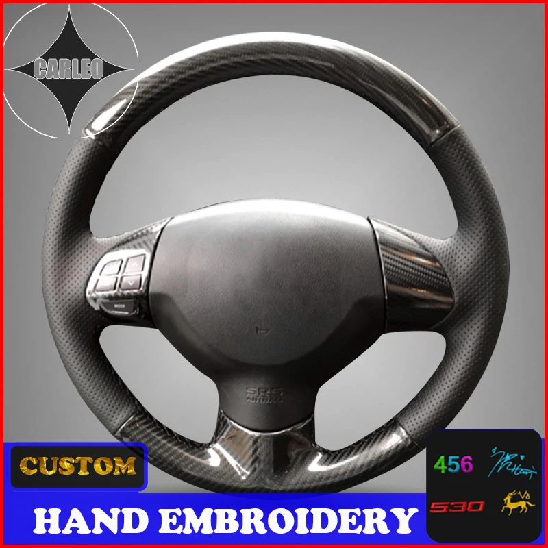 for Mitsubishi Lancer EX 10 Lancer X Outlander ASX Carbon&Leather Custom Stitchwork Embroidery Steering Wheel Cover Top Layer
for Mitsubishi Lancer EX 10 Lancer X Outlander ASX Carbon&Leather Custom Stitchwork Embroidery Steering Wheel Cover Top Layer