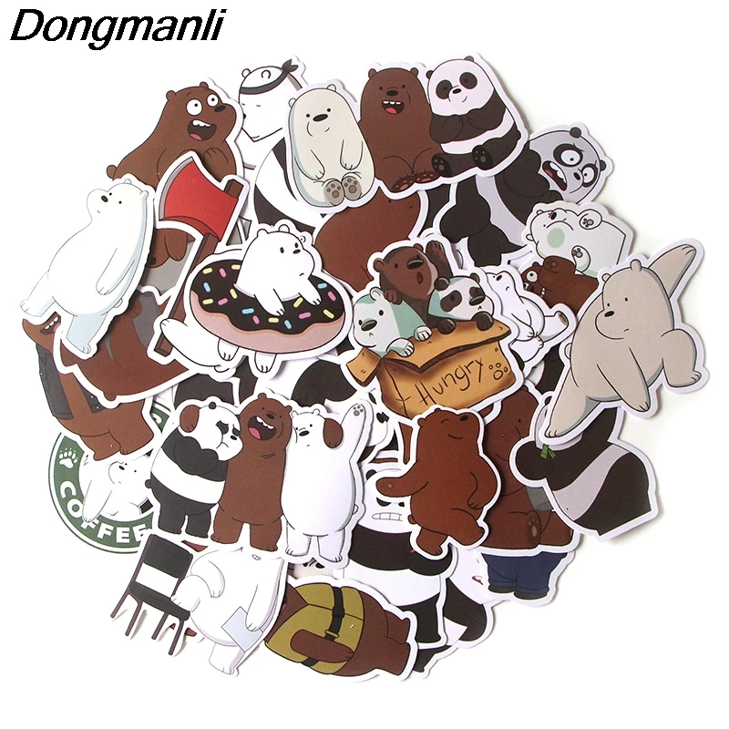 PC72 37 Pcs/set We Bare Bears Scrapbooking Stickers Decal For for Guitar Laptop Luggage Car Fridge Graffiti Sticker
PC72 37 Pcs/set We Bare Bears Scrapbooking Stickers Decal For for Guitar Laptop Luggage Car Fridge Graffiti Sticker