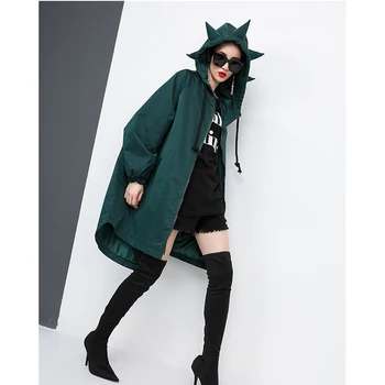 2019 Autumn and Winter Women's Jacket Thin Thick Section Plus Cotton Warm Zipper Large Size Hooded Personality Tide Brand Coat
2019 Autumn and Winter Women's Jacket Thin Thick Section Plus Cotton Warm Zipper Large Size Hooded Personality Tide Brand Coat